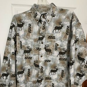 Mens XL Woolrich Button Up Shirt